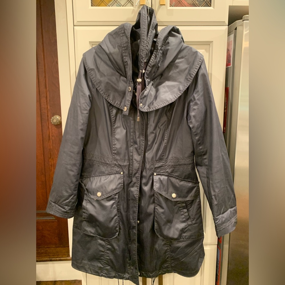 Laundry By Shelli Segal Black Utility Jacket with Hood